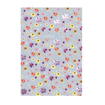 404 Notes found, A5 jegyzetfüzet, Flowers Blue