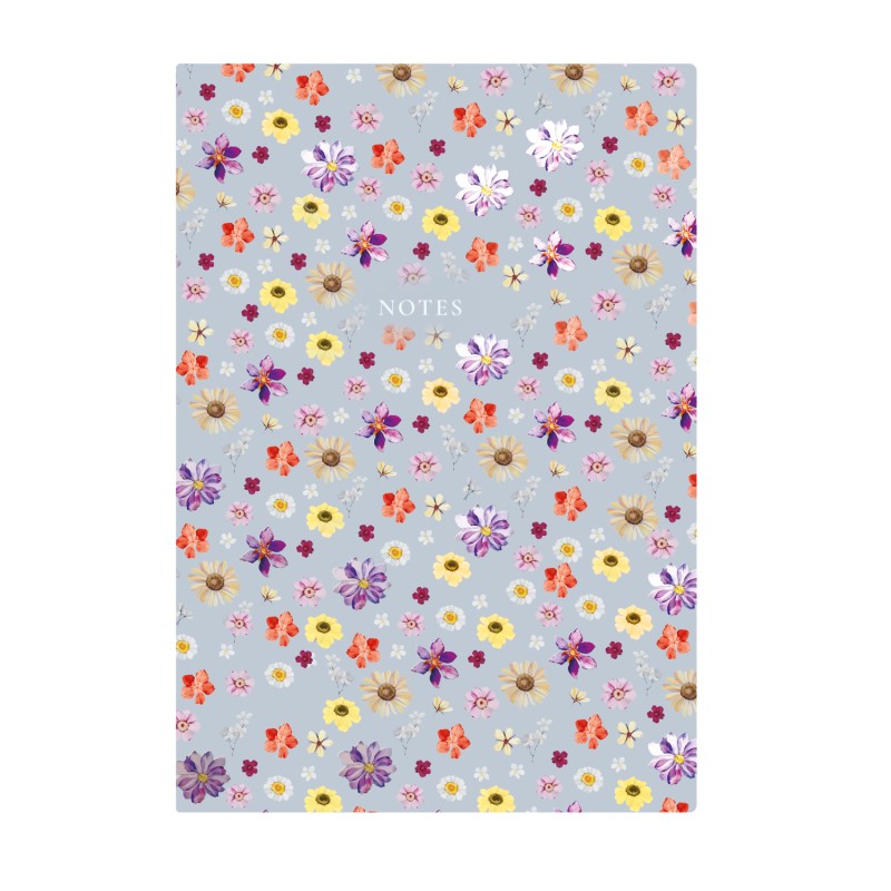404 Notes found, A5 jegyzetfüzet, Flowers Blue