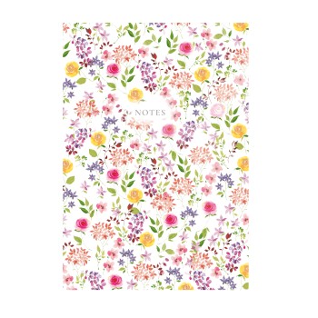 404 Notes found, A5 jegyzetfüzet, Flowers White