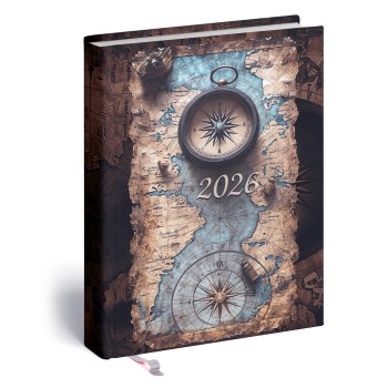 2-Day, B6 kétnapi beosztású határidőnapló + jegyzet, Térkép