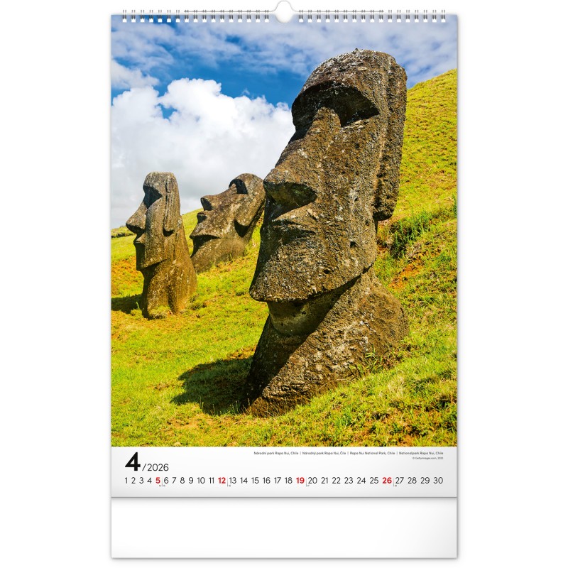 All Around the World, képes falinaptár 2026