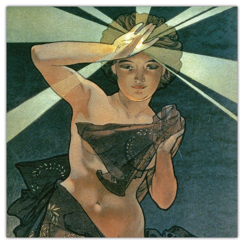 Alphonse Mucha, képes lemeznaptár 2026