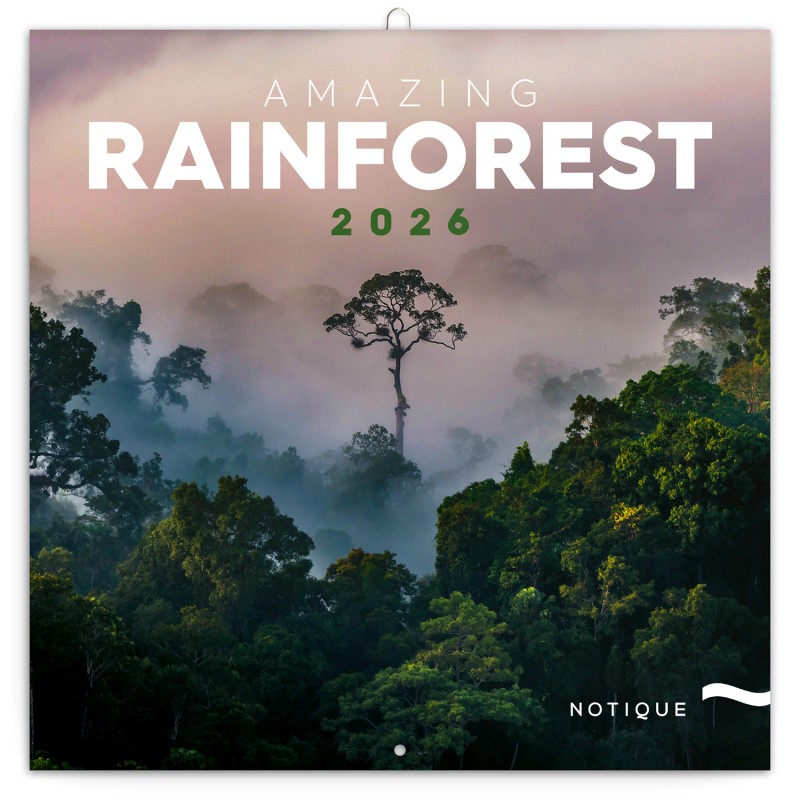 Amazing Rainforest, képes lemeznaptár 2026