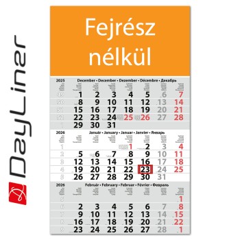 Primus Classic, 12 lapos speditőr naptár - Fejrész nélkül