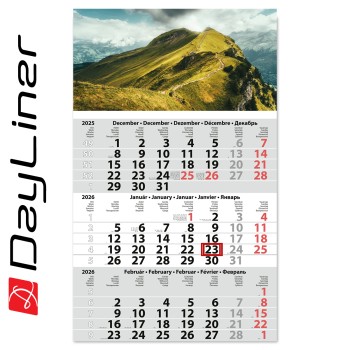 Primus Classic, 12 lapos speditőr naptár - Hegy fejrésszel