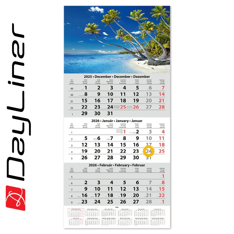 SP15, 12 lapos 5 hónapos speditőr naptár - Vízpart fejrésszel